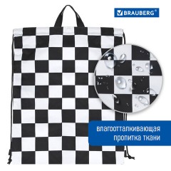 Мешок для обуви BRAUBERG большой удобный с ручкой, 51х41 см, "Black and White", 271595 Мешок для обуви BRAUBERG большой удобный с ручкой, 51х41 см, "Black and White", 271595 - фото 8
