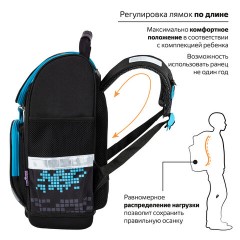 Ранец ЮНЛАНДИЯ WISE, 1 отделение, 3 кармана, устойчивое дно, "Sport game", 37x29х15 см, 272072 Ранец ЮНЛАНДИЯ WISE, 1 отделение, 3 кармана, устойчивое дно, "Sport game", 37x29х15 см, 272072 - фото 8