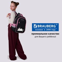 Рюкзак BRAUBERG FAVOUR, 2 отделения, 3 кармана, "Сонный котик", 40х29х15 см, 272058 - фото 18