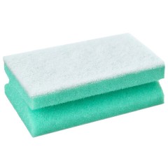 Губки бытовые 15х7х4,5 см, XXL, ПРОФИЛЬНЫЕ, КОМПЛЕКТ 10 штук, поролон/щадящий абразив, LAIMA PROFESSIONAL, 702742 - фото 2