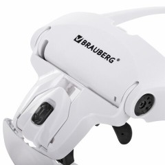 Лупа налобная с LED-ПОДСВЕТКОЙ, 5 сменных линз 95х33 мм, увеличение 1,0 - 3,5, BRAUBERG, 455929 Лупа налобная с LED-ПОДСВЕТКОЙ, 5 сменных линз 95х33 мм, увеличение 1,0 - 3,5, BRAUBERG, 455929 - фото 5