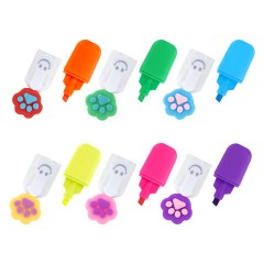 Набор текстовыделителей с топперами 6 ЦВЕТОВ НЕОН, "ЛАПКИ", линия 1-4 мм, FUNSTER (ФАНСТЕР), 152645 - фото 9