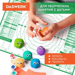 Коврик силиконовый для раскатки/запекания 40х60 см, зеленый, ПОДАРОК пластиковый нож, DASWERK (ДАСВЕРК), 608426 - фото 12