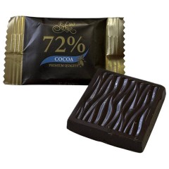 Шоколад порционный KONFESTA горький 72% какао, 1100 г (220 штук по 5 г) - фото 2
