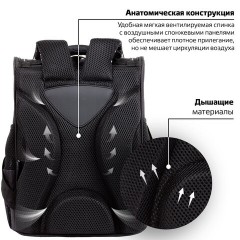 Ранец ПИФАГОР BASIC, 1 отделение, 3 кармана, эргономичная спинка, "Space invader", 35х28х18 см, 273140 Ранец ПИФАГОР BASIC, 1 отделение, 3 кармана, эргономичная спинка, "Space invader", 35х28х18 см, 273140 - фото 12