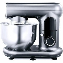 Миксер планетарный BQ (БИ-КЬЮ) MX822, 1600 Вт, 6 скоростей, 3 насадки, металлическая чаша 5 л, серебро, 86192600 Миксер планетарный BQ (БИ-КЬЮ) MX822, 1600 Вт, 6 скоростей, 3 насадки, металлическая чаша 5 л, серебро, 86192600 - фото 2
