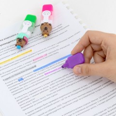 Набор текстовыделителей с топперами 6 ЦВЕТОВ НЕОН, "КАПИБАРЫ", линия 1-4 мм, FUNSTER (ФАНСТЕР), 152646 - фото 8