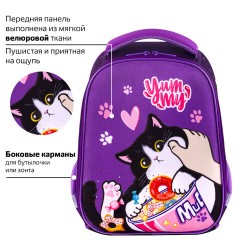 Ранец BRAUBERG KIDS START, 1 отделение, 2 кармана, "Sweet cheeks", велюровая панель, 35х26х13см, 272093 Ранец BRAUBERG KIDS START, 1 отделение, 2 кармана, "Sweet cheeks", велюровая панель, 35х26х13см, 272093 - фото 10