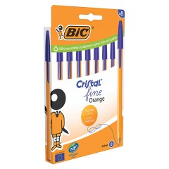Ручки шариковые BIC "Orange Fine", НАБОР 8 шт., СИНИЕ, линия письма 0,32 мм, пакет, 919228 Ручки шариковые BIC "Orange Fine", НАБОР 8 шт., СИНИЕ, линия письма 0,32 мм, пакет, 919228 - фото 5