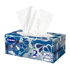 Салфетки косметические 2-слойные в картонном коробе, 250 штук, ZEMMA/ZEWA Everyday, 86791 - фото 9