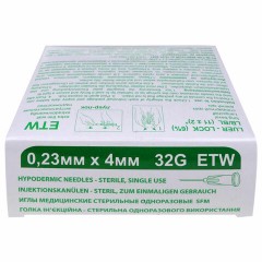 Иглы для мезотерапии и микроинъекций одноразовые SFM 0,23 х 4 - 32G, КОМПЛЕКТ 50 шт. - фото 4