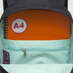 Рюкзак GRIZZLY школьный, укрепленная спинка, 1 отделение, для девочек, BLACK/MINT, 37,5х24х12 см, RXL-327-3/2 Рюкзак GRIZZLY школьный, укрепленная спинка, 1 отделение, для девочек, BLACK/MINT, 37,5х24х12 см, RXL-327-3/2 - фото 6
