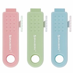 Ластики выдвижные BRAUBERG "Slider Mini", НАБОР 3 ШТУКИ, 68х18х12 мм, пастельные цвета, блистер, 271992 Ластики выдвижные BRAUBERG "Slider Mini", НАБОР 3 ШТУКИ, 68х18х12 мм, пастельные цвета, блистер, 271992 - фото 2