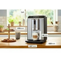 Кофемашина BOSCH TIE20301, 1300 Вт, объем 1,4 л, автокапучинатор, серебристая/черная Кофемашина BOSCH TIE20301, 1300 Вт, объем 1,4 л, автокапучинатор, серебристая/черная - фото 10