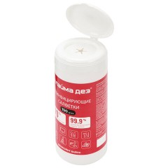 Дезинфицирующие салфетки спиртовые (70%) для рук и поверхностей 150 шт., ЛАЙМАДЕЗ, банка, 609592 - фото 3