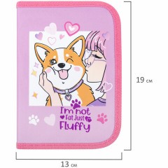 Пенал ПИФАГОР, 1 отделение, полиэстер, 19х13 см, "Fluffy akita", 272284 Пенал ПИФАГОР, 1 отделение, полиэстер, 19х13 см, "Fluffy akita", 272284 - фото 6