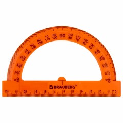 Транспортир 12 см, 180 градусов, BRAUBERG, прозрачный, неоновый, ассорти, 210849 Транспортир 12 см, 180 градусов, BRAUBERG, прозрачный, неоновый, ассорти, 210849 - фото 5