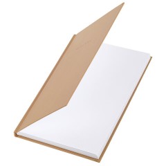 Блокнот А5 134х206 мм, 80 л., твёрдый, клетка, BRAUBERG "Minimal", бежевый, 116438 - фото 3