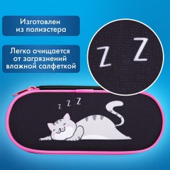 Пенал-футляр BRAUBERG, 1 отделение, органайзер, полиэстер, 22x9х5 см, "Don't wake up", 272311 Пенал-футляр BRAUBERG, 1 отделение, органайзер, полиэстер, 22x9х5 см, "Don't wake up", 272311 - фото 7