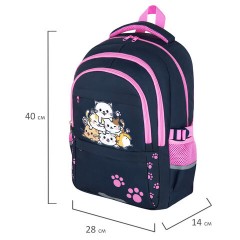 Рюкзак BRAUBERG VIBE, 2 отделения, 5 карманов, "Cat meeting", 40х28х14 см, 272089 Рюкзак BRAUBERG VIBE, 2 отделения, 5 карманов, "Cat meeting", 40х28х14 см, 272089 - фото 8