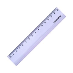 Линейка пластиковая 15 см BRAUBERG "PASTEL", тонированная, ассорти, 117012 - фото 4