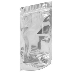 Пакеты дой-пак с замком ZIP LOCK, металлизированная + прозрачная стенка, 120х200 + 40 мм, КОМПЛЕКТ 100 штук, 70 мкм, BRAUBERG, 700683 - фото 2