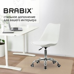 Кресло стул BRABIX "Eames MG-310 CH", хром, пластик белый, экокожа белая, 532923 Кресло стул BRABIX "Eames MG-310 CH", хром, пластик белый, экокожа белая, 532923 - фото 16