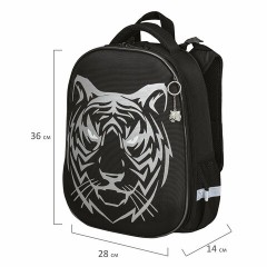 Ранец BRAUBERG SHINY, 2 отделения, с брелком, "Tiger", СВЕТЯЩИЙСЯ РИСУНОК, 38х28х14 см, 270698 Ранец BRAUBERG SHINY, 2 отделения, с брелком, "Tiger", СВЕТЯЩИЙСЯ РИСУНОК, 38х28х14 см, 270698 - фото 12