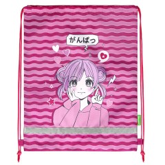 Мешок для обуви BRAUBERG KIDS, светоотражающая полоса, 46х36 см, "Anime style", 272391 Мешок для обуви BRAUBERG KIDS, светоотражающая полоса, 46х36 см, "Anime style", 272391 - фото 2