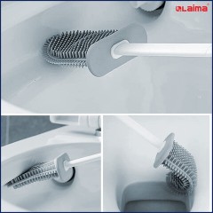 Ершик для унитаза силиконовый FLAT TYPE (плоский) напольный / настенный с креплением, LAIMA, 608131 - фото 16