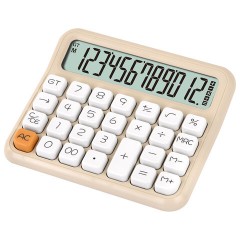 Калькулятор настольный BRAUBERG KW-1000-BG (152x132 мм), 3D-кнопки, 12 разрядов, бежевый, 272957 - фото 3