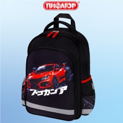 Рюкзак ПИФАГОР SCHOOL, 1 отделение, 3 кармана, "Street race", 38x28х14 см, 273169 Рюкзак ПИФАГОР SCHOOL, 1 отделение, 3 кармана, "Street race", 38x28х14 см, 273169 - фото 8