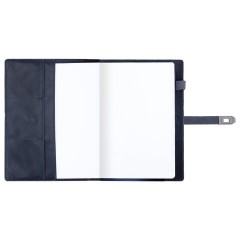 Ежедневник недатированный А5 152х220 мм BRAUBERG "Sirius", под кожу, застежка 160 л., черный, 116213 - фото 6