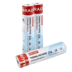 Рулон для факса, 216 мм (диаметр 45 мм, длина 28 м, втулка 12 мм), BRAUBERG, 110151 - фото 3