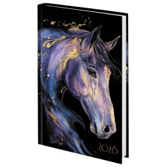 Ежедневник датированный 2026 145х215 мм, А5, STAFF, ламинированная обложка, "Символ года", 117317.