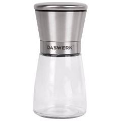 Мельница для специй, НАБОР 2 штуки, механические, нержавеющая сталь, DASWERK (ДАСВЕРК), 456628 - фото 4