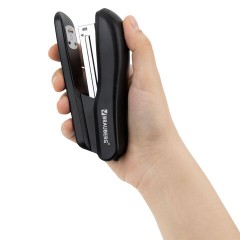 Степлер №24/6, 26/6 BRAUBERG "SX-39", до 25 листов, черный, 228590 - фото 8