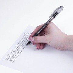 Ручка гелевая с грипом PENSAN "Soft Gel Fine", ЧЕРНАЯ, игольчатый узел 0,5 мм, линия 0,4 мм, 2420/12 Ручка гелевая с грипом PENSAN "Soft Gel Fine", ЧЕРНАЯ, игольчатый узел 0,5 мм, линия 0,4 мм, 2420/12 - фото 8