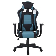 Кресло компьютерное BRABIX "GT Racer GM-100", две подушки, ткань, черное/голубое, 531818 Кресло компьютерное BRABIX "GT Racer GM-100", две подушки, ткань, черное/голубое, 531818 - фото 4