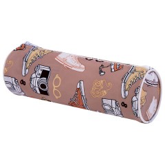 Пенал-тубус ПИФАГОР, мягкий, "HOLIDAY", 20х7 см, 229269