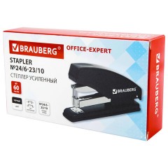 Степлер усиленный до 60 листов, №23/6-23/10 BRAUBERG "Easy Press", фронтальная загрузка скоб, 274243 - фото 2