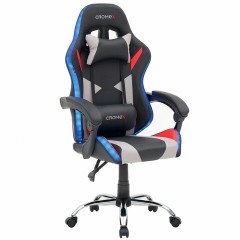 Кресло компьютерное CROMEX (КРОМЕКС) "Quantum GM-155 RGB", подсветка, две подушки, экокожа, черное/красное/серое, 532955 - фото 25