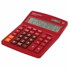Калькулятор настольный BRAUBERG EXTRA-12-WR (206x155 мм), 12 разрядов, двойное питание, БОРДОВЫЙ, 250484 Калькулятор настольный BRAUBERG EXTRA-12-WR (206x155 мм), 12 разрядов, двойное питание, БОРДОВЫЙ, 250484 - фото 12
