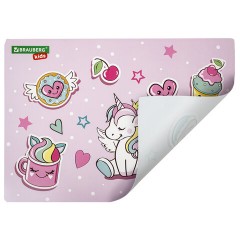 Настольное покрытие BRAUBERG KIDS, А3+, пластик, 46x33 см, "Unicorn dreams", 271730 Настольное покрытие BRAUBERG KIDS, А3+, пластик, 46x33 см, "Unicorn dreams", 271730 - фото 3
