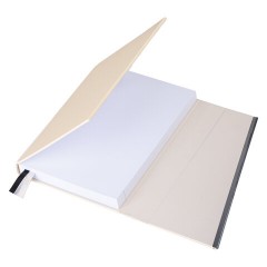 Ежедневник недатированный А5 145х213 мм BRAUBERG "Vogue", под кожу, магнитный клапан, 160 л., бежевый, 116226 - фото 5