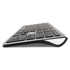 Беспроводная клавиатура GEMBIRD KBW-1, 103 клавиши + 6 дополнительных, ножничная, тихая, 2.4 ГГц, серебристая - фото 3