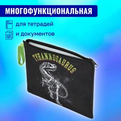 Папка для тетрадей BRAUBERG А5, 1 отделение, полиэстер, на молнии, с ручкой, "Tyrannosaur", 272203 Папка для тетрадей BRAUBERG А5, 1 отделение, полиэстер, на молнии, с ручкой, "Tyrannosaur", 272203 - фото 11
