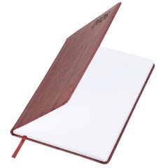 Еженедельник датированный 2026 БОЛЬШОЙ ФОРМАТ 210х297 мм, А4 BRAUBERG "Wood", под кожу, бордо, 117159 - фото 3