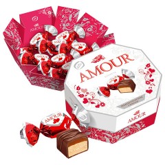 Конфеты глазированные KONTI "Amour" из мягкой нуги и карамели, 150 г, 17322 Конфеты глазированные KONTI "Amour" из мягкой нуги и карамели, 150 г, 17322 - фото 2