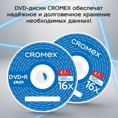 Диски DVD+R (плюс) CROMEX, 4,7 Gb, 16x, Cake Box (упаковка на шпиле), КОМПЛЕКТ 25 шт., 513777 Диски DVD+R (плюс) CROMEX, 4,7 Gb, 16x, Cake Box (упаковка на шпиле), КОМПЛЕКТ 25 шт., 513777 - фото 5
